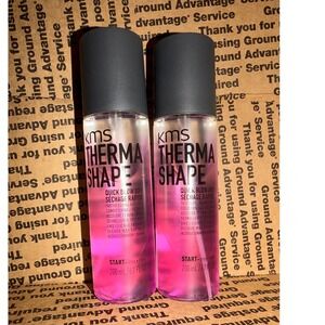 KMS Therma Shape Quick Blow Dry Spray 6.7oz 200ml Set of 2 Heat Protectant